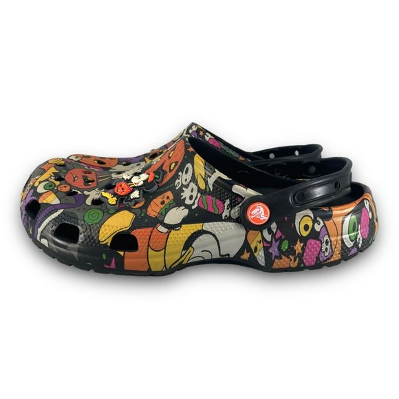 Crocs Disney Parks 2022 Mickey Minnie Halloween Clogs 208029-0C4 Men 9 Women 11 - Picture 2 of 12